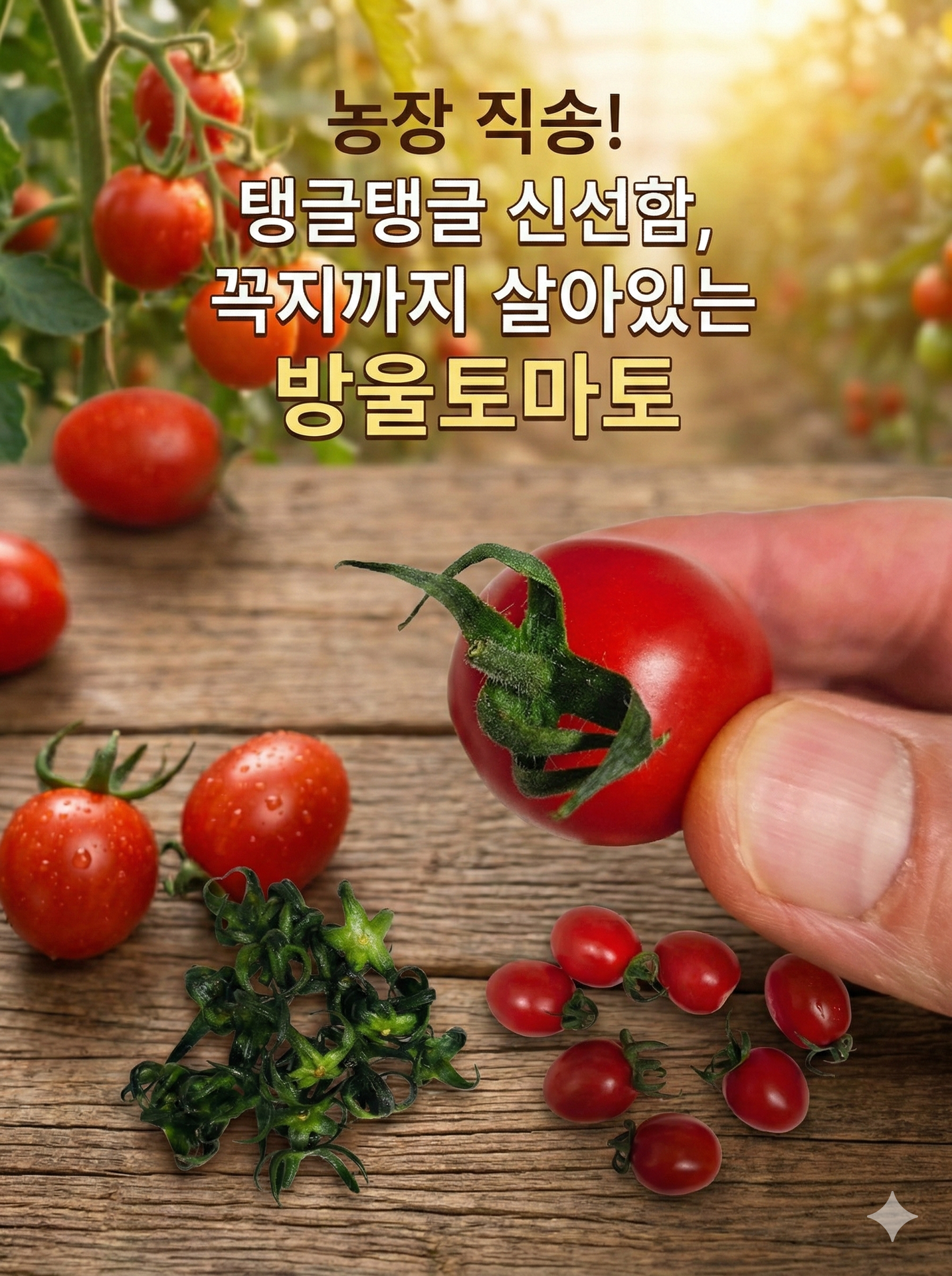 [출하중] 초신선 대추 방울토마토 1.5kg