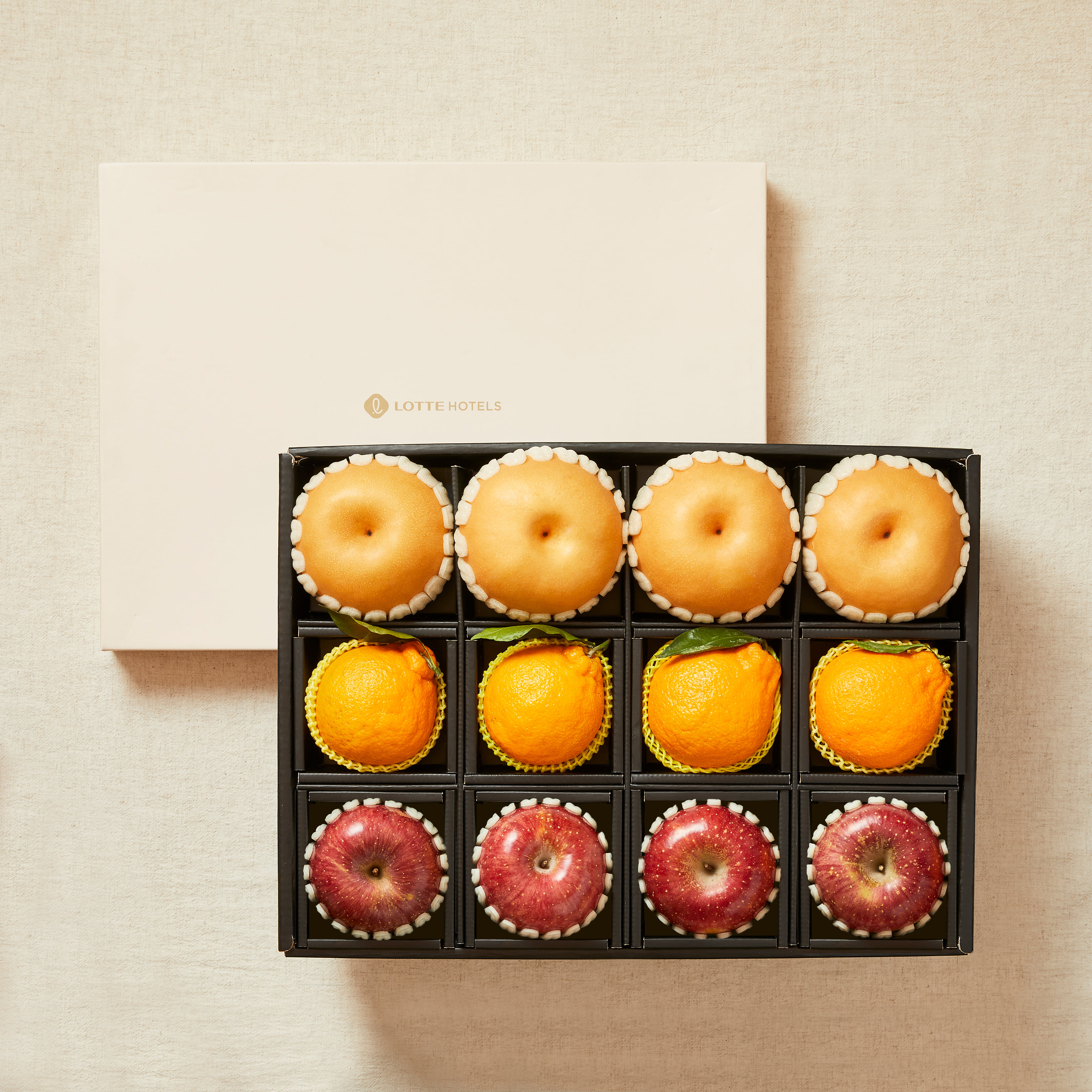 [롯데호텔] VIP 혼합 12과 선물세트 (사과4과+배4과+한라봉4과)