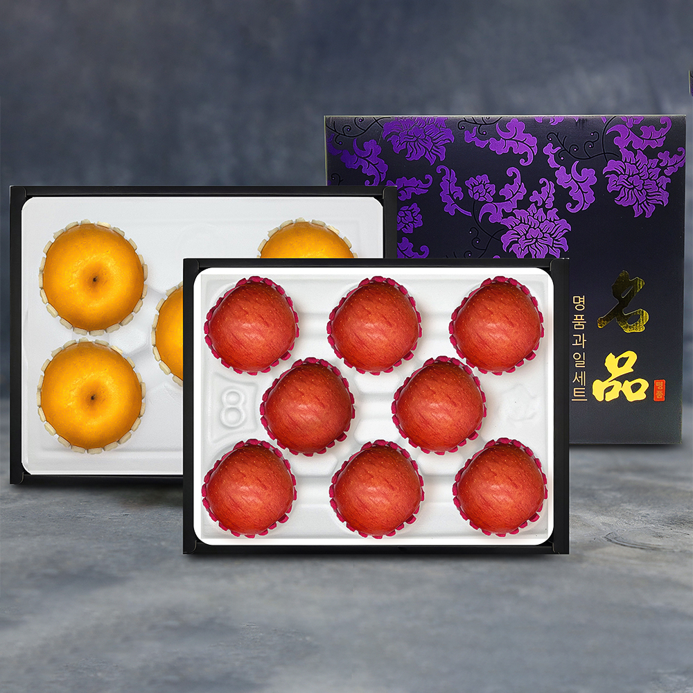 [노블] 알뜰 사과,배 1+1 세트 2호 (5.6kg/사과8과+배5과)