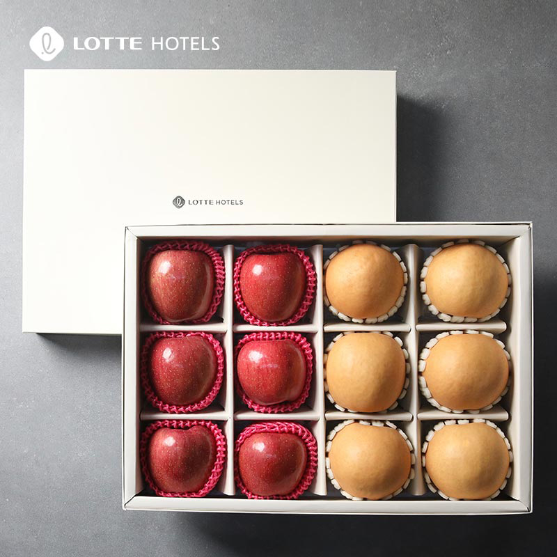[롯데호텔] VIP 혼합 12과 선물세트 (사과6과+배6과)