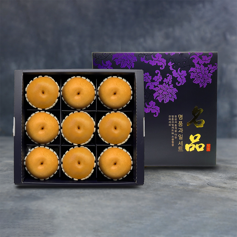 [노블] 사각 실속 배 선물세트 (5kg/배9과)