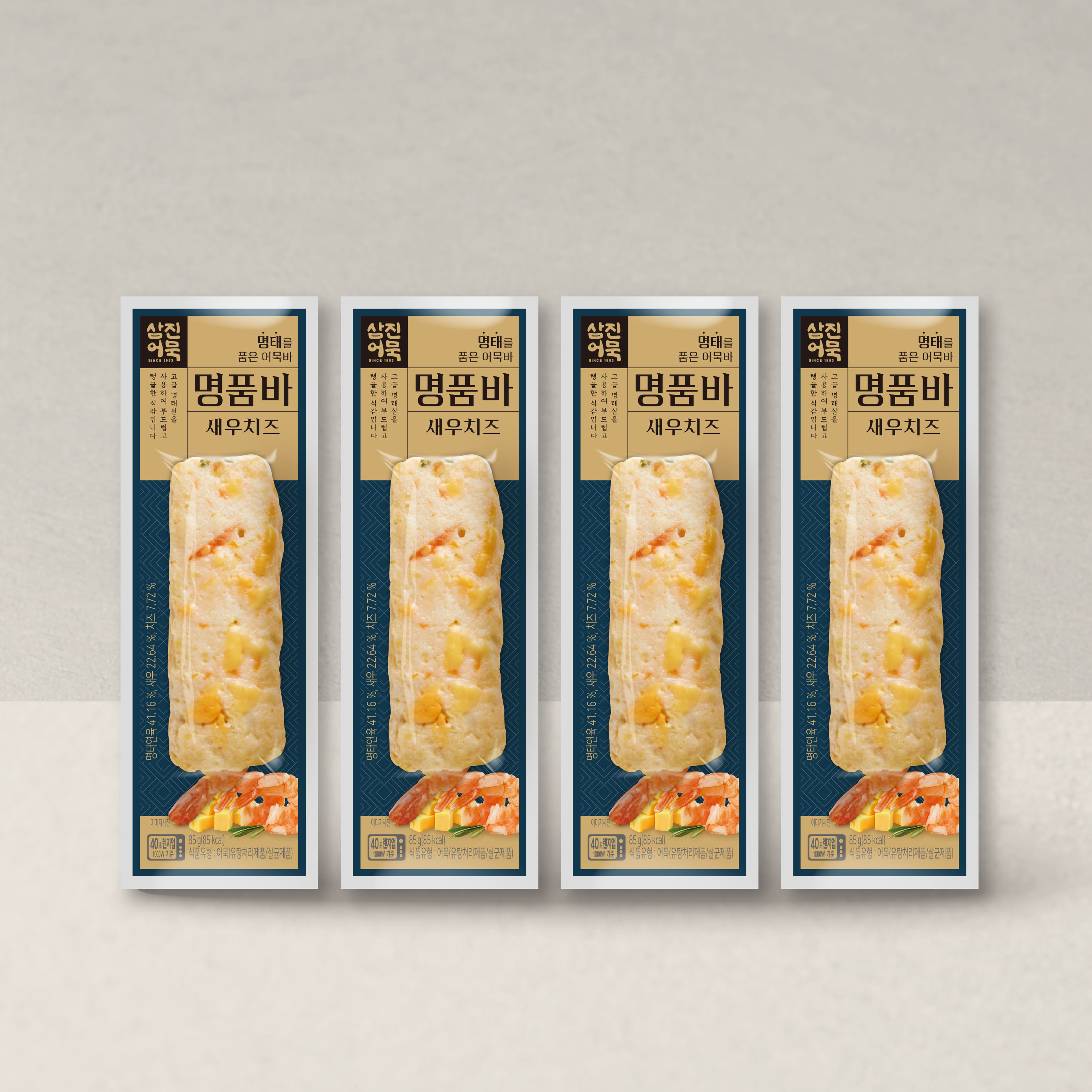 [삼진어묵] 명품바 새우치즈 x 4개 묶음