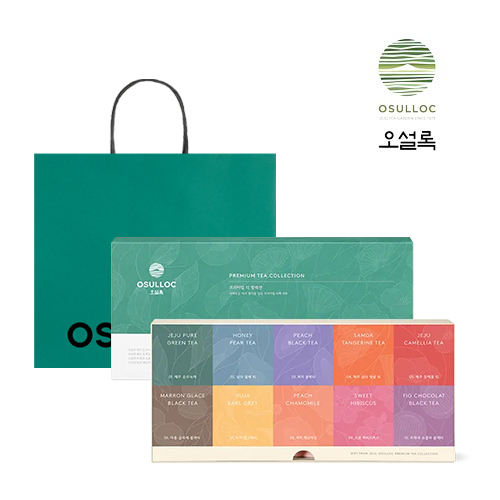 [오설록] 프리미엄 티 컬렉션 10종*4입, 총40입(선물포장+쇼핑백)