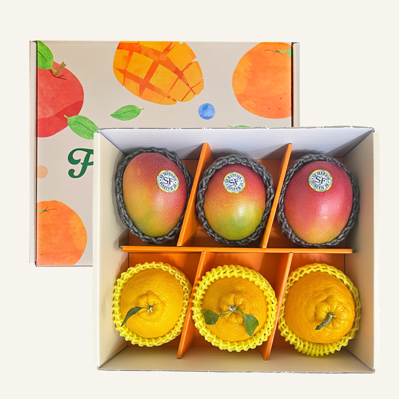 [굿파머] 달콤가득 6호 선물세트 (애플망고3+한라봉3)