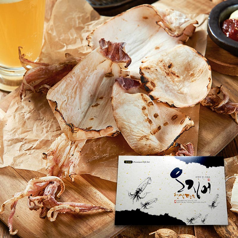 [수미네건어물] 속초 마른오징어 10미 선물세트 4호 (600g)