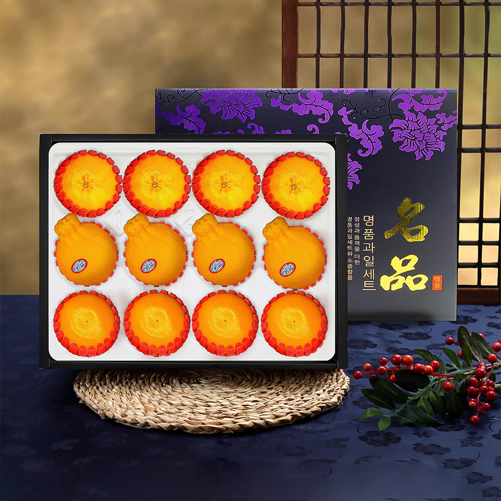 [노블] 제주 3종혼합 VIP 선물세트 (3kg/레드향4과+천혜향4과+한라봉4과)