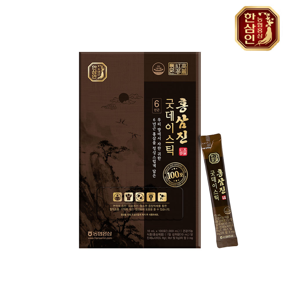 [한삼인] 홍삼진 굿데이스틱 10 * 100포