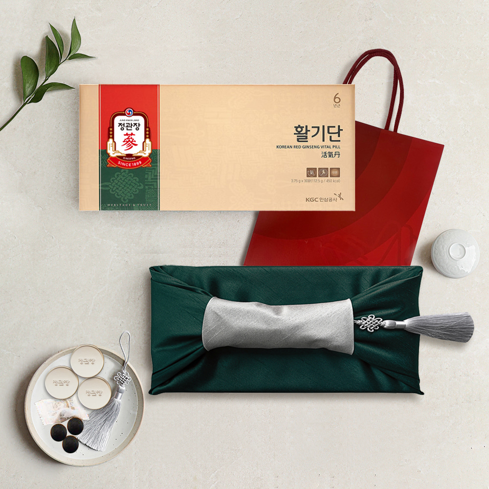 [정관장] 활기단 30환 (보자기+노리개포장)