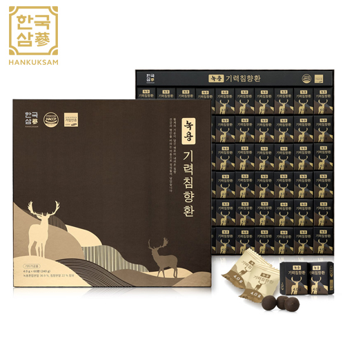 [한국삼] 녹용 기력침향환 4g * 60환