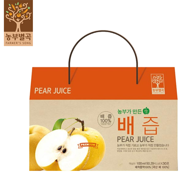 [농부별곡] 농부가 만든 배즙 100ml*60포