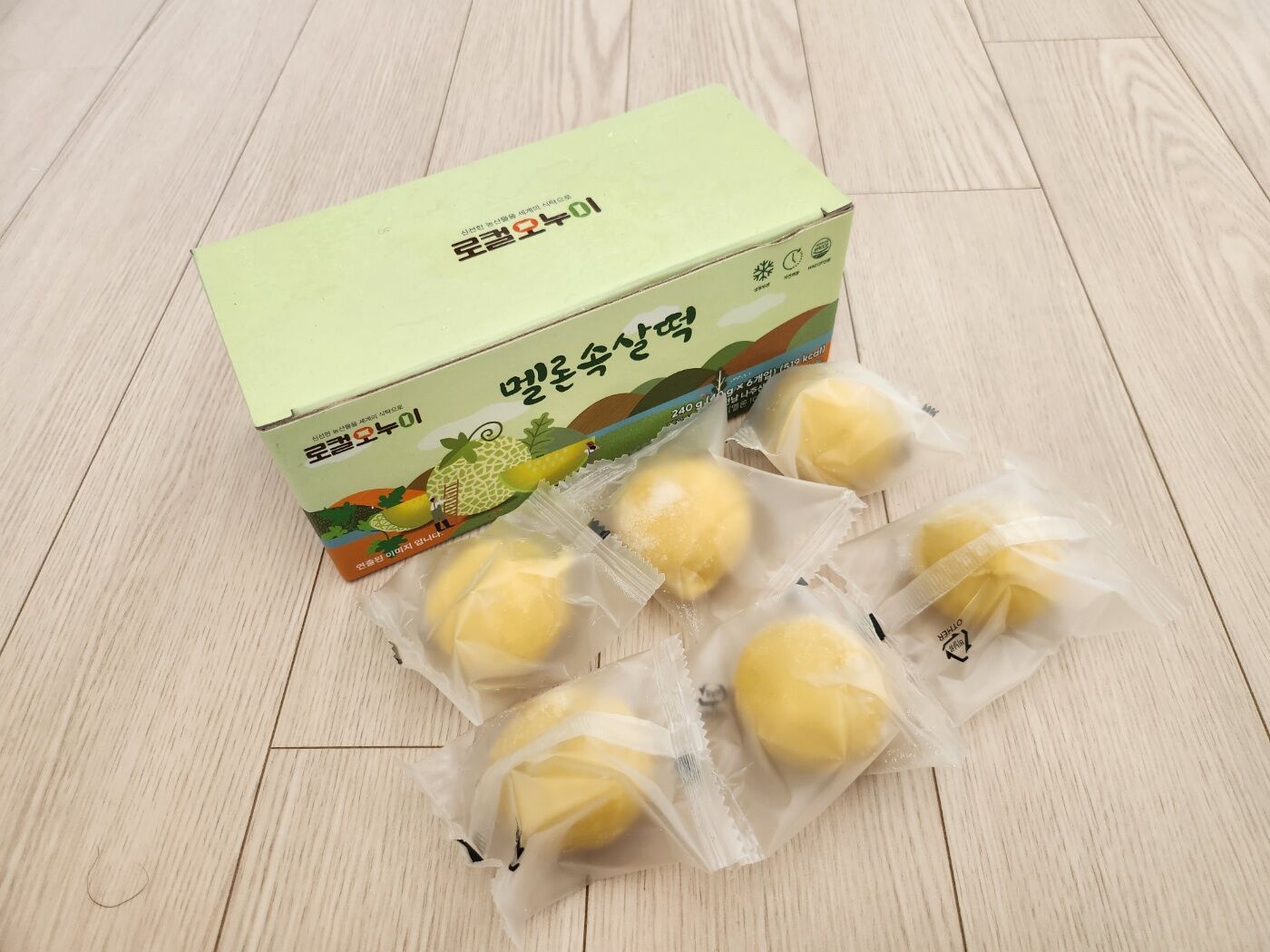 달콤한 나주 멜론속살떡 240g 6개입 1박스