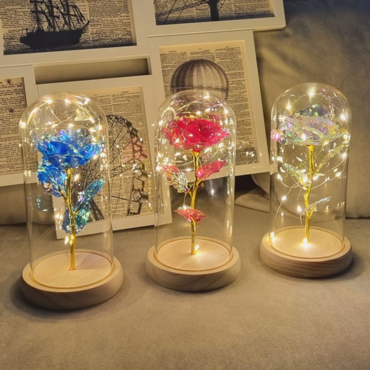 [화이트데이] 장미 무드등 커플선물 무선 이색무드등