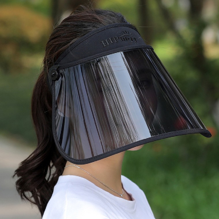 [프리미엄 썬캡] 투명 썬캡 외출 모자 야외활동 햇빛차단 모자 여름모자 등산 골프 스포츠 챙넓은썬캡