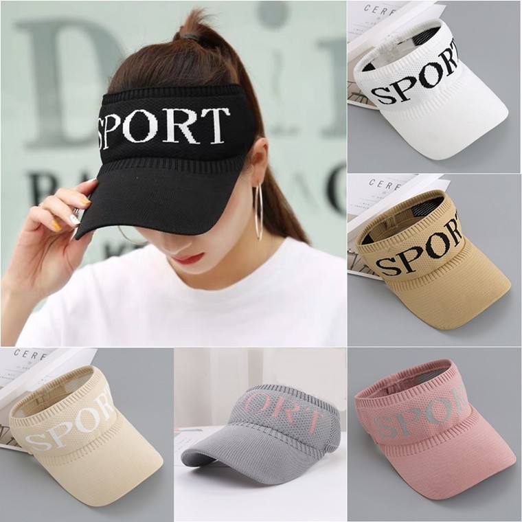 [루나쉐이드] 선캡 스포츠 썬캡 챙 모자 햇빛 자외선 차단 패션 니트 밴딩 햇 캡 여행 레저 등산 운동