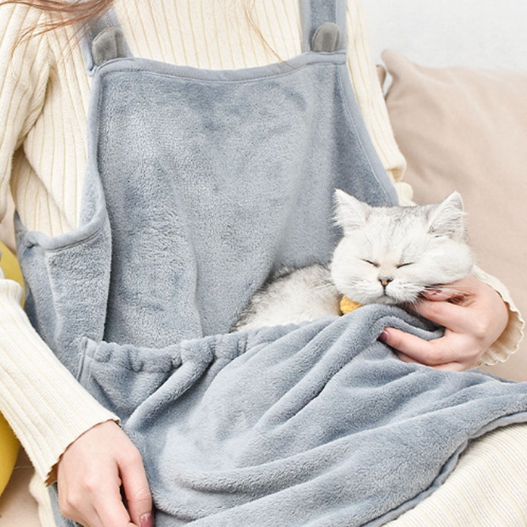 [쵸알쓰] PET 강아지 고양이 그루밍 앞치마 캥거루 포대기 담요