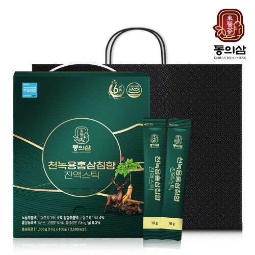 [동의삼] 천녹용홍삼침향 진액스틱 (10g*100포)