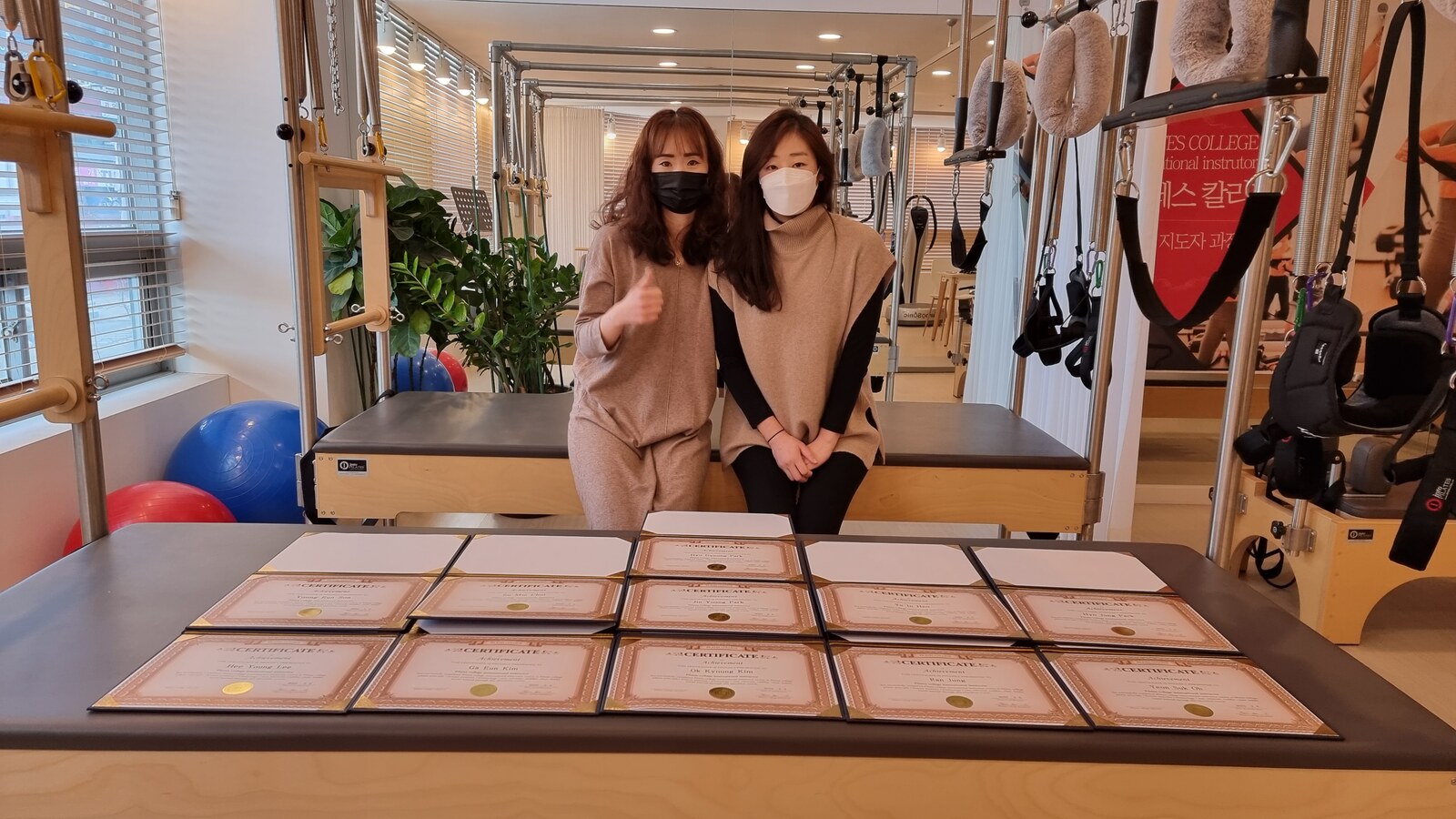 매트 필라테스 실기 수업